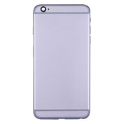 Full Housing Back Cover with Power Button & Volume Button Flex Cable for iPhone 6 Plus(Grey)