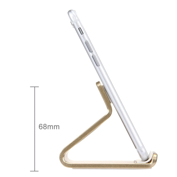 Exquisite Aluminium Alloy Desktop Holder Stand DOCK Cradle For iPhone, Galaxy, Huawei, Xiaomi, LG, HTC and 7 inch Tablet(Gold)