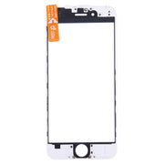 Front Screen Outer Glass Lens with Front LCD Screen Bezel Frame & OCA Optically Clear Adhesive for iPhone 6 Plus(White)