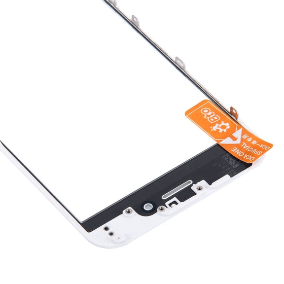 Front Screen Outer Glass Lens with Front LCD Screen Bezel Frame & OCA Optically Clear Adhesive for iPhone 6 Plus(White)
