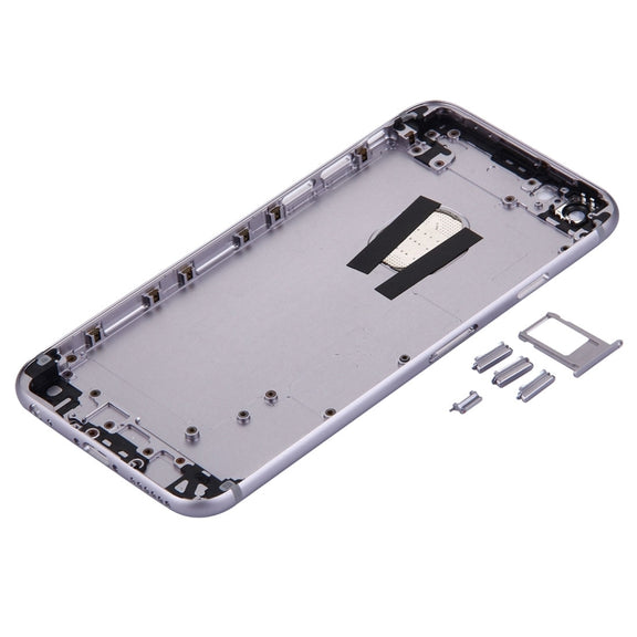 5 in 1 for iPhone 6s (Back Cover + Card Tray + Volume Control Key + Power Button + Mute Switch Vibrator Key) Full Assembly Housing Cover(Grey)
