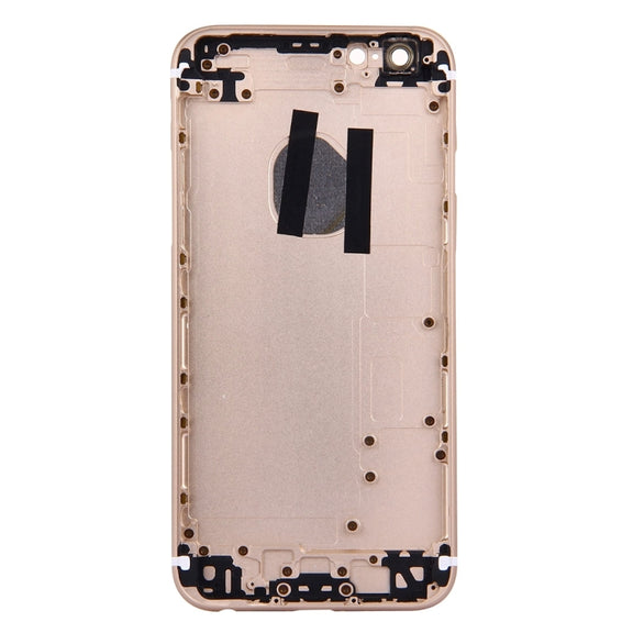 5 in 1 for iPhone 6s (Back Cover + Card Tray + Volume Control Key + Power Button + Mute Switch Vibrator Key) Full Assembly Housing Cover(Gold)