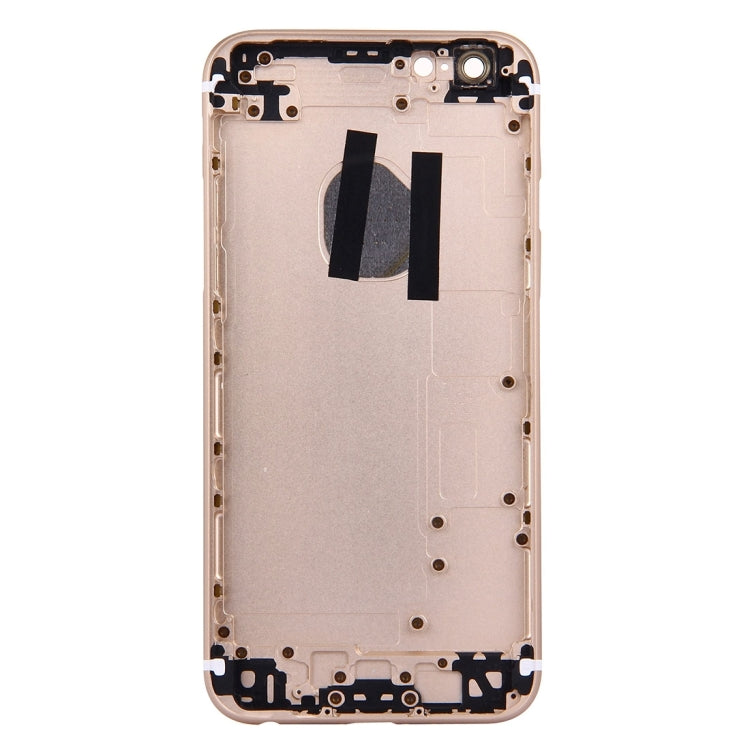 5 in 1 for iPhone 6s (Back Cover + Card Tray + Volume Control Key + Power Button + Mute Switch Vibrator Key) Full Assembly Housing Cover(Gold)