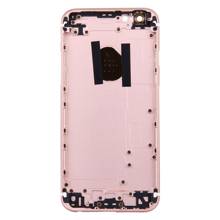 5 in 1 for iPhone 6s (Back Cover + Card Tray + Volume Control Key + Power Button + Mute Switch Vibrator Key) Full Assembly Housing Cover(Rose Gold)