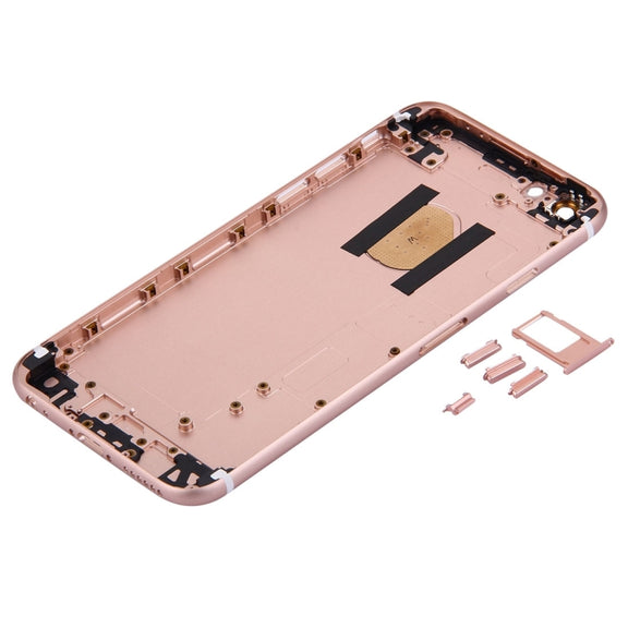 5 in 1 for iPhone 6s (Back Cover + Card Tray + Volume Control Key + Power Button + Mute Switch Vibrator Key) Full Assembly Housing Cover(Rose Gold)