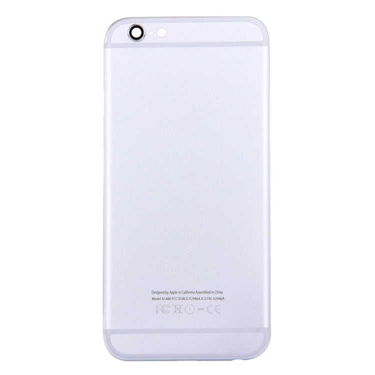 5 in 1 for iPhone 6s (Back Cover + Card Tray + Volume Control Key + Power Button + Mute Switch Vibrator Key) Full Assembly Housing Cover(Silver)