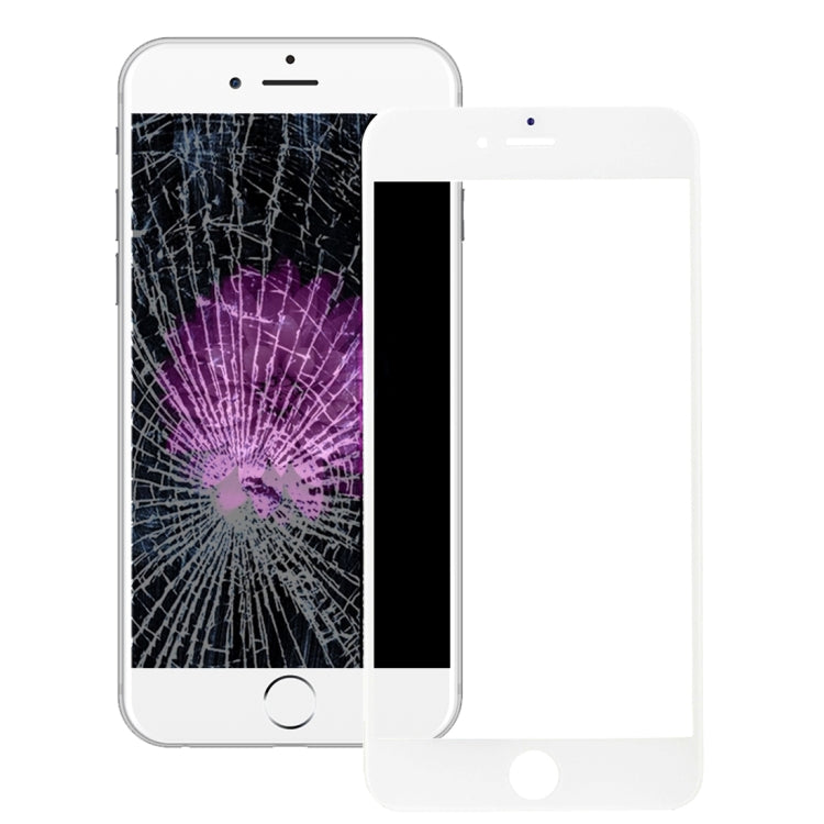 Front Screen Outer Glass Lens with Front LCD Screen Bezel Frame & OCA Optically Clear Adhesive for iPhone 6s(White)