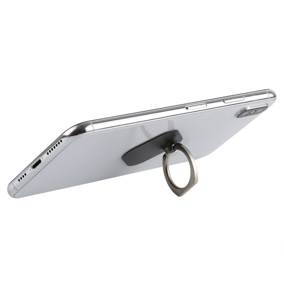 Ring Phone Metal Holder for iPad, iPhone, Galaxy, Huawei, Xiaomi, LG, HTC and Other Smart Phones (Black)