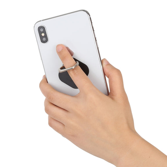 Ring Phone Metal Holder for iPad, iPhone, Galaxy, Huawei, Xiaomi, LG, HTC and Other Smart Phones (Black)