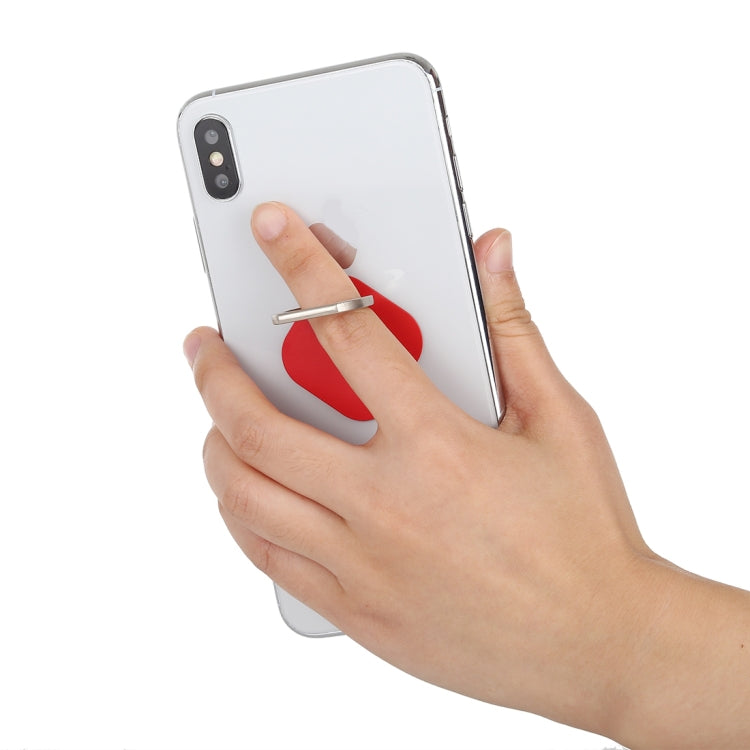 Ring Phone Metal Holder for iPad, iPhone, Galaxy, Huawei, Xiaomi, LG, HTC and Other Smart Phones (Red)