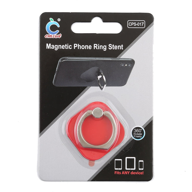 Ring Phone Metal Holder for iPad, iPhone, Galaxy, Huawei, Xiaomi, LG, HTC and Other Smart Phones (Red)