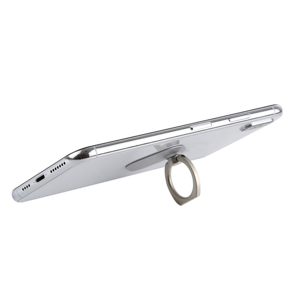 Ring Phone Metal Holder for iPad, iPhone, Galaxy, Huawei, Xiaomi, LG, HTC and Other Smart Phones (Silver)
