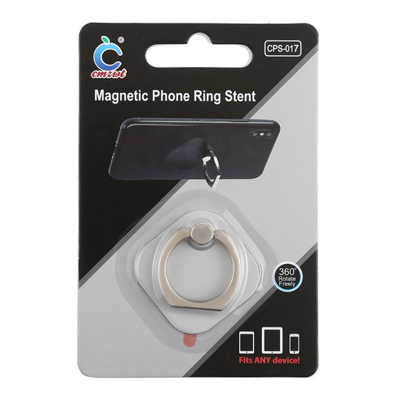Ring Phone Metal Holder for iPad, iPhone, Galaxy, Huawei, Xiaomi, LG, HTC and Other Smart Phones (Silver)