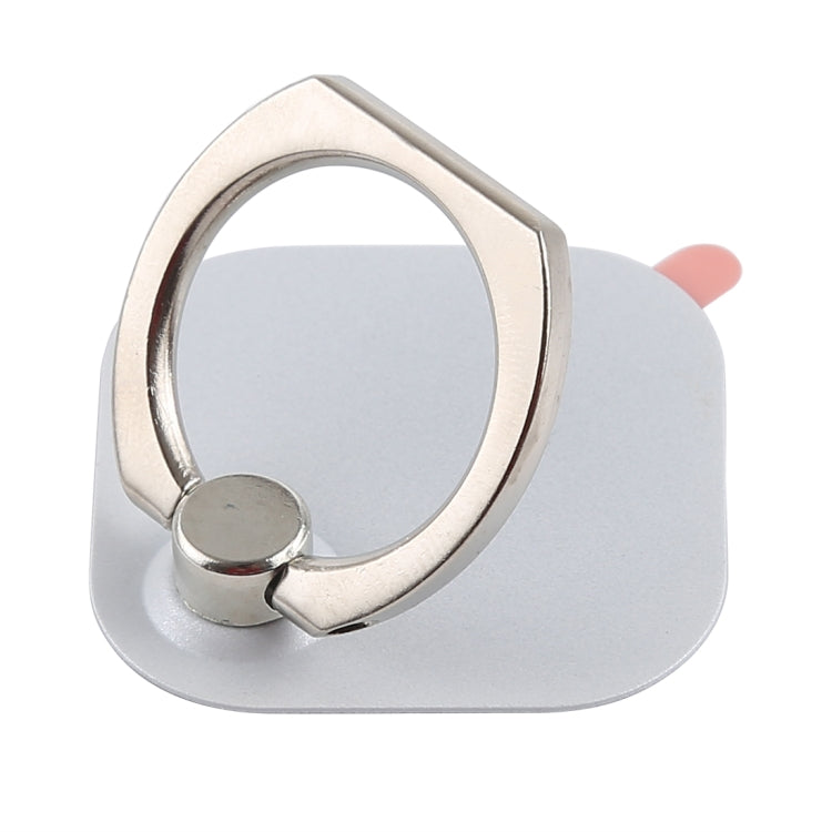 Ring Phone Metal Holder for iPad, iPhone, Galaxy, Huawei, Xiaomi, LG, HTC and Other Smart Phones (White)