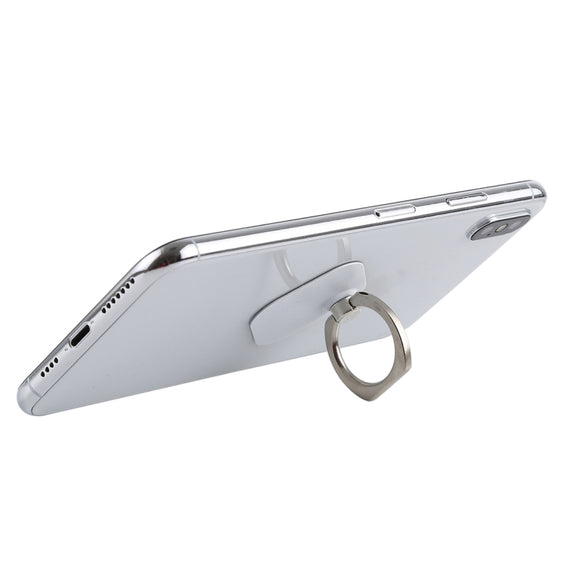 Ring Phone Metal Holder for iPad, iPhone, Galaxy, Huawei, Xiaomi, LG, HTC and Other Smart Phones (White)