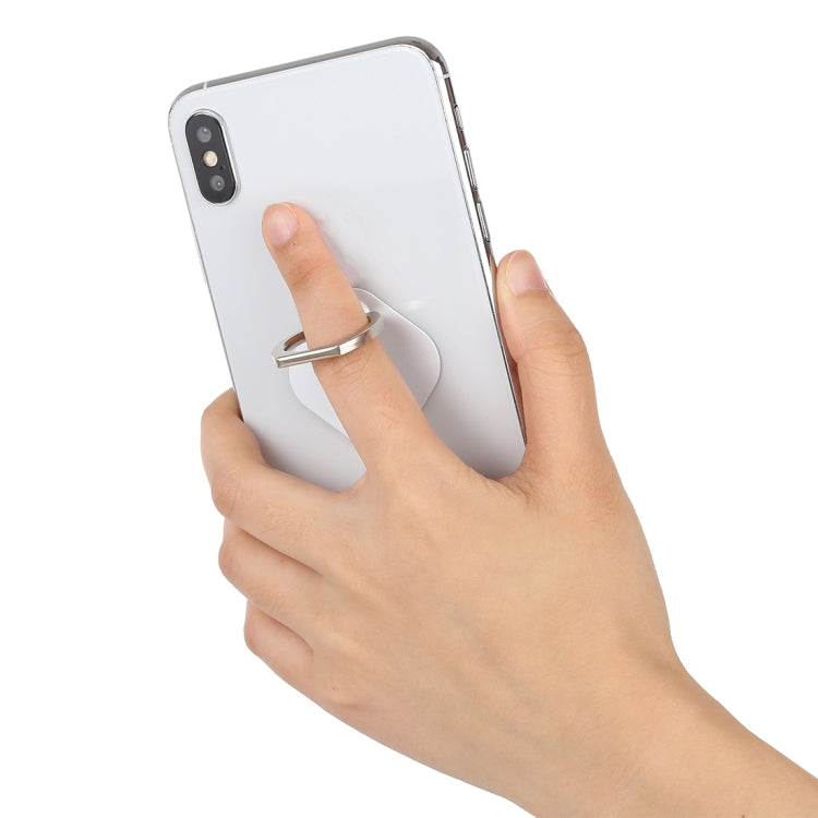 Ring Phone Metal Holder for iPad, iPhone, Galaxy, Huawei, Xiaomi, LG, HTC and Other Smart Phones (White)