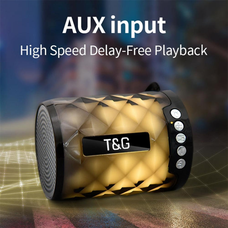 T&G TG155 Bluetooth 4.2 Mini Portable Wireless Bluetooth Speaker with Colorful Lights(Green)