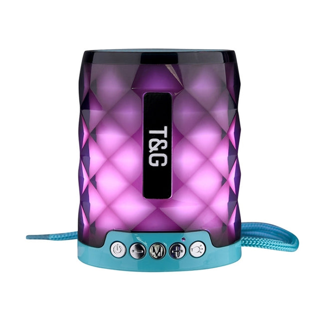 T&G TG155 Bluetooth 4.2 Mini Portable Wireless Bluetooth Speaker with Colorful Lights(Green)