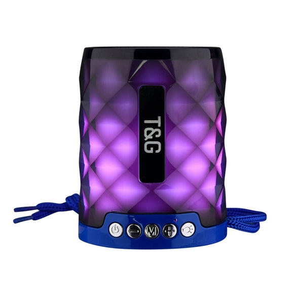 T&G TG155 Bluetooth 4.2 Mini Portable Wireless Bluetooth Speaker with Colorful Lights(Blue)