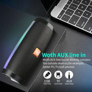 T&G TG157 Bluetooth 4.2 Mini Portable Wireless Bluetooth Speaker with Melody Colorful Lights(Black)