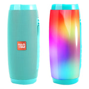 T&G TG157 Bluetooth 4.2 Mini Portable Wireless Bluetooth Speaker with Melody Colorful Lights(Green)