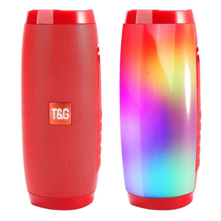 T&G TG157 Bluetooth 4.2 Mini Portable Wireless Bluetooth Speaker with Melody Colorful Lights(Red)