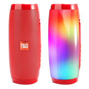 T&G TG157 Bluetooth 4.2 Mini Portable Wireless Bluetooth Speaker with Melody Colorful Lights(Red)