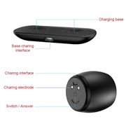 SARDiNE F1 Aluminium Alloy Stereo Wireless Bluetooth Speaker with Charging Dock, Support Hands-free(Gold)