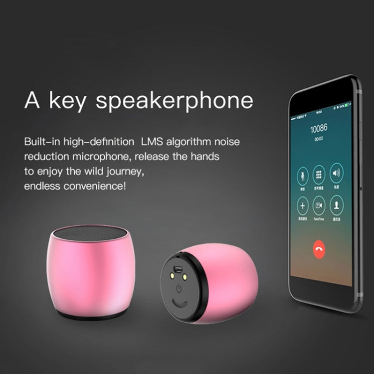SARDiNE F1 Aluminium Alloy Stereo Wireless Bluetooth Speaker with Charging Dock, Support Hands-free(Gold)