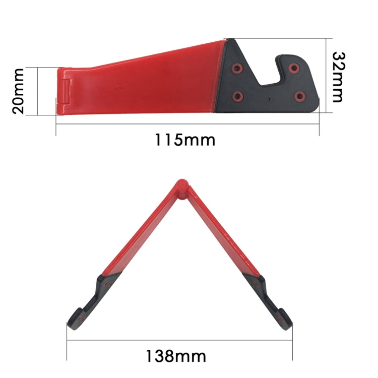 V Shape Universal Mobile Phone Tablet Bracket Holder (Dark Blue)