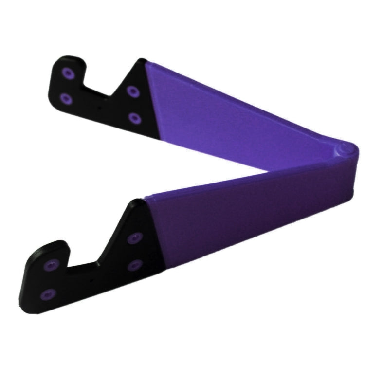 V Shape Universal Mobile Phone Tablet Bracket Holder (Purple)