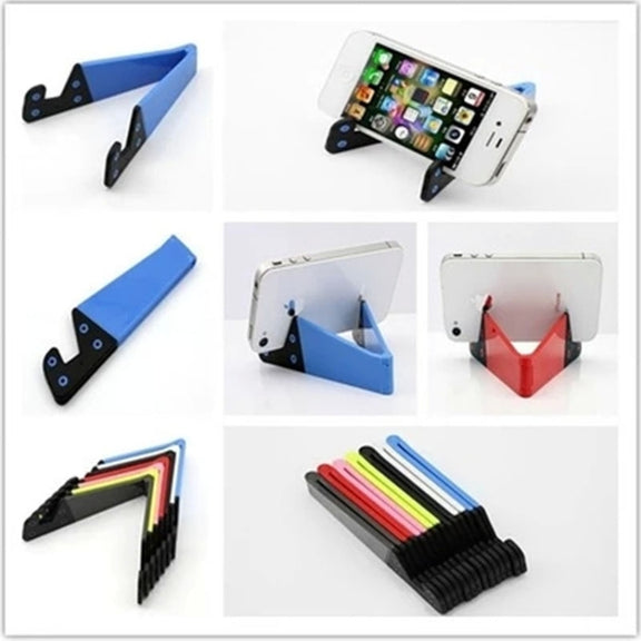 V Shape Universal Mobile Phone Tablet Bracket Holder (Sky Blue)