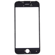 Front Screen Outer Glass Lens with Front LCD Screen Bezel Frame for iPhone 7 (Black)