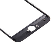 Front Screen Outer Glass Lens with Front LCD Screen Bezel Frame for iPhone 7 (Black)
