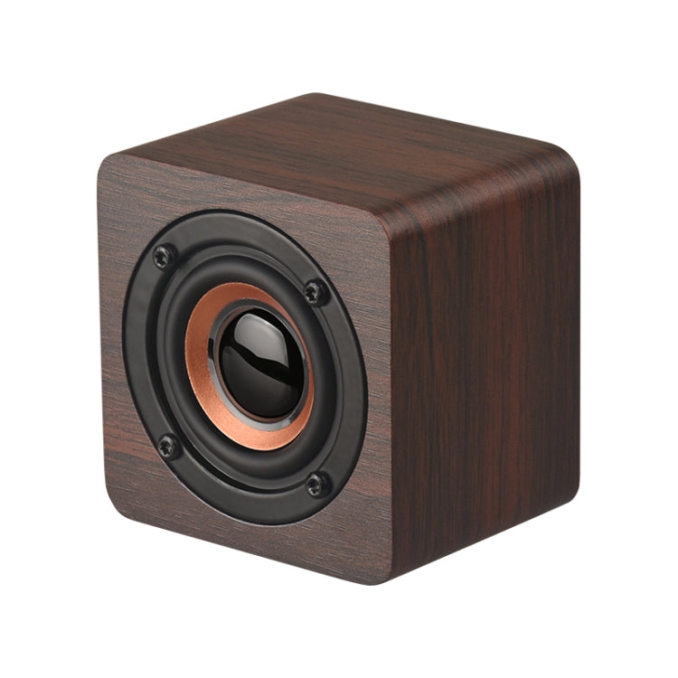 Q1 Wooden Mini Portable Mega Bass Wireless Bluetooth Speaker(Walnut wood)