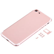 5 in 1 for iPhone 7 (Back Cover + Card Tray + Volume Control Key + Power Button + Mute Switch Vibrator Key) Full Assembly Housing Cover(Rose Gold)
