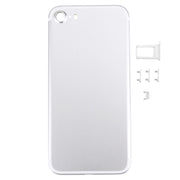 5 in 1 for iPhone 7 (Back Cover + Card Tray + Volume Control Key + Power Button + Mute Switch Vibrator Key) Full Assembly Housing Cover(Silver)