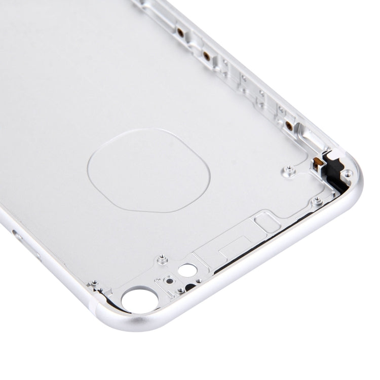 5 in 1 for iPhone 7 (Back Cover + Card Tray + Volume Control Key + Power Button + Mute Switch Vibrator Key) Full Assembly Housing Cover(Silver)