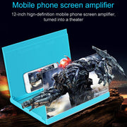 F18 12 inch Rotatable Folding Universal Mobile Phone Screen Amplifier HD Video Amplifier with Block Light Card, Book Shape Version(Black)