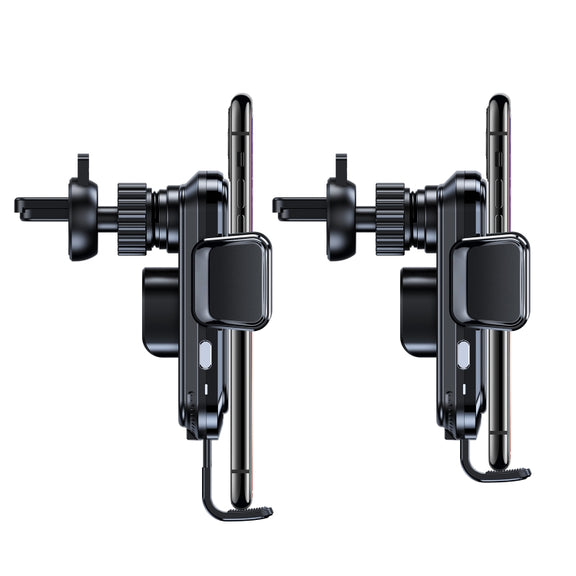 X7 Car Air Outlet Wireless Charging Mobile Phone Gravity Bracket Holder (Black)