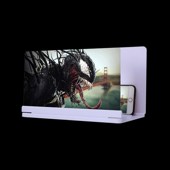 9X Ultra-thin Mobile Phone Eye Protection Screen Magnifier (White)