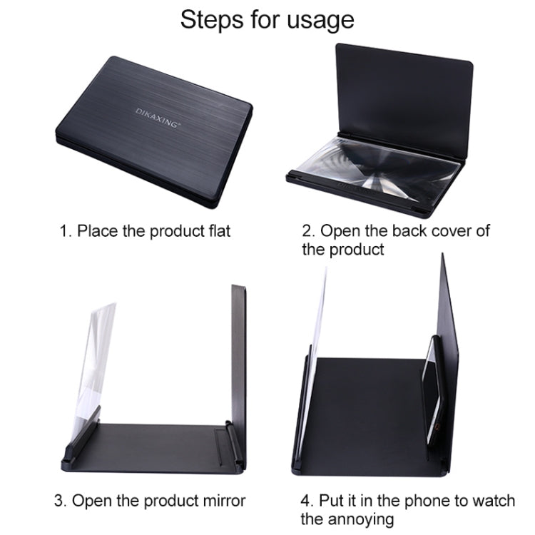 9X Ultra-thin Mobile Phone Eye Protection Screen Magnifier (White)