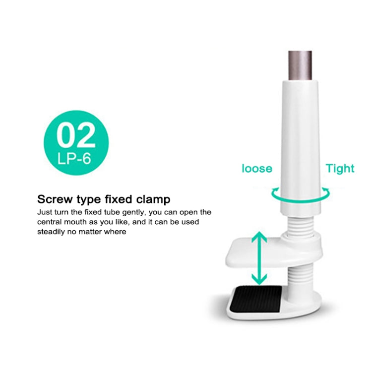 UBN-20 Universal 360 Degrees Rotating Detachable Three-stage Lazy Bracket Mobile Phone / Tablet Desktop Bracket (Grey)