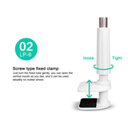 UBN-20 Universal 360 Degrees Rotating Detachable Three-stage Lazy Bracket Mobile Phone / Tablet Desktop Bracket (Grey)