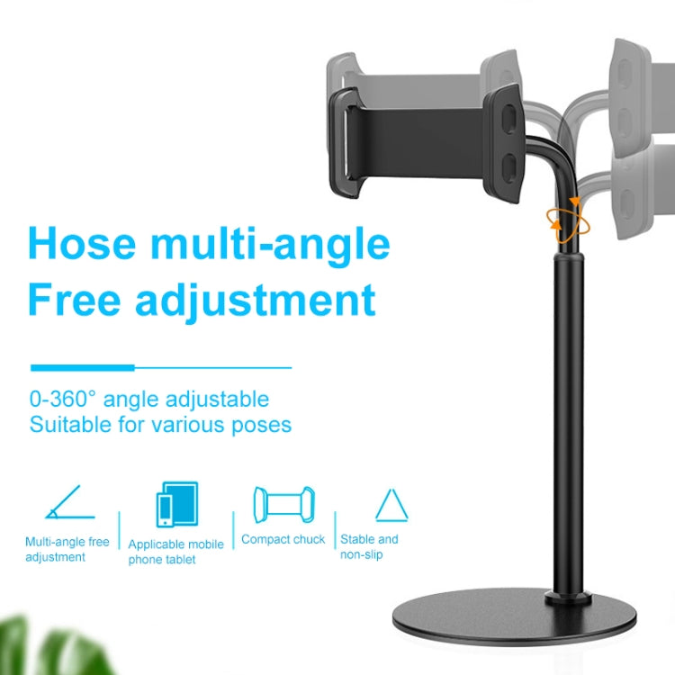 ZM-15 Rotatable Aluminum Alloy Desktop Stand Lazy Stand for 4.7-12.9 inch Mobile Phones / Tablets (White)
