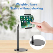 ZM-15 Rotatable Aluminum Alloy Desktop Stand Lazy Stand for 4.7-12.9 inch Mobile Phones / Tablets(Black)