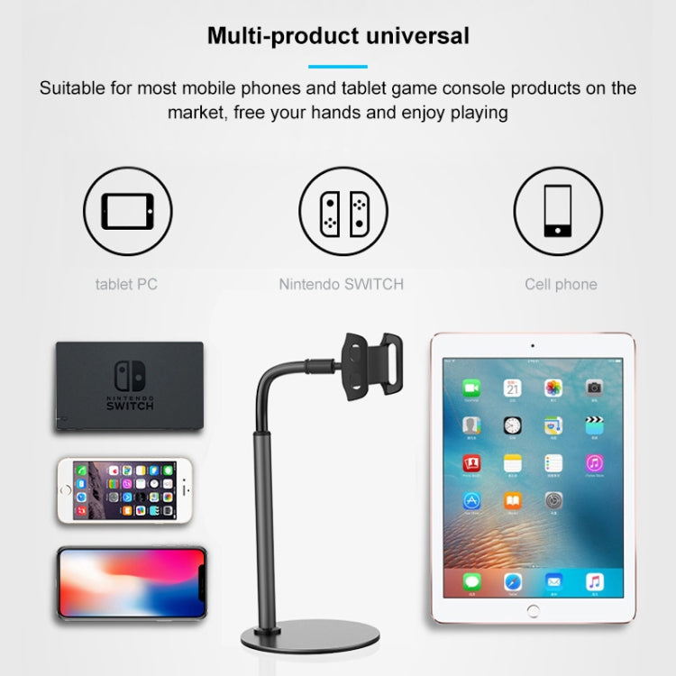 ZM-15 Rotatable Aluminum Alloy Desktop Stand Lazy Stand for 4.7-12.9 inch Mobile Phones / Tablets (White)