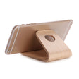 JS01 Wooden Desktop Phone Holder Universal Curved Wood Support Frame For Tablet Phones (Lindens) - Desktop Holder by PMC TechLife | Online Shopping South Africa | PMC TechLife