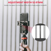 YELANGU PC10 360 Degree Rotating Horizontal Vertical Shooting Phone Clamp Holder Bracket (Black)