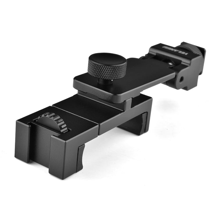 YELANGU PC10 360 Degree Rotating Horizontal Vertical Shooting Phone Clamp Holder Bracket (Black)